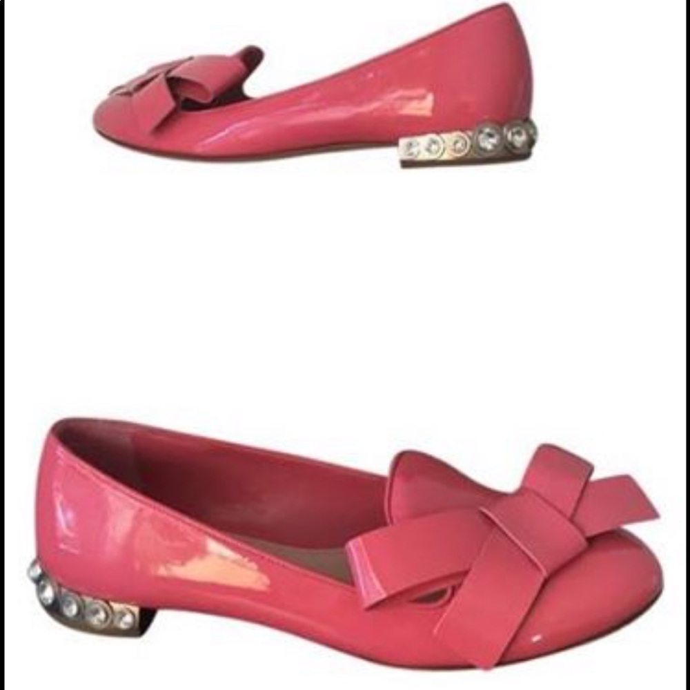 COPY - Miu Miu Patent Bow Flats
